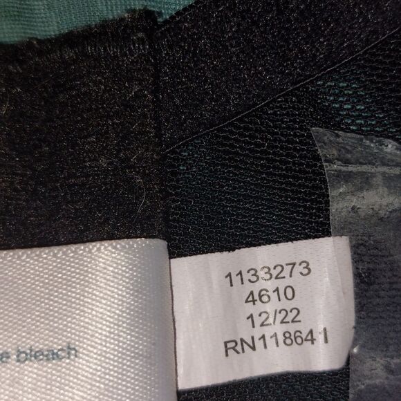 Swim by Cacique Underwire Knot-Front Bikini Top Green Teal 44D - Picture 13 of 15